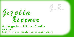 gizella rittner business card